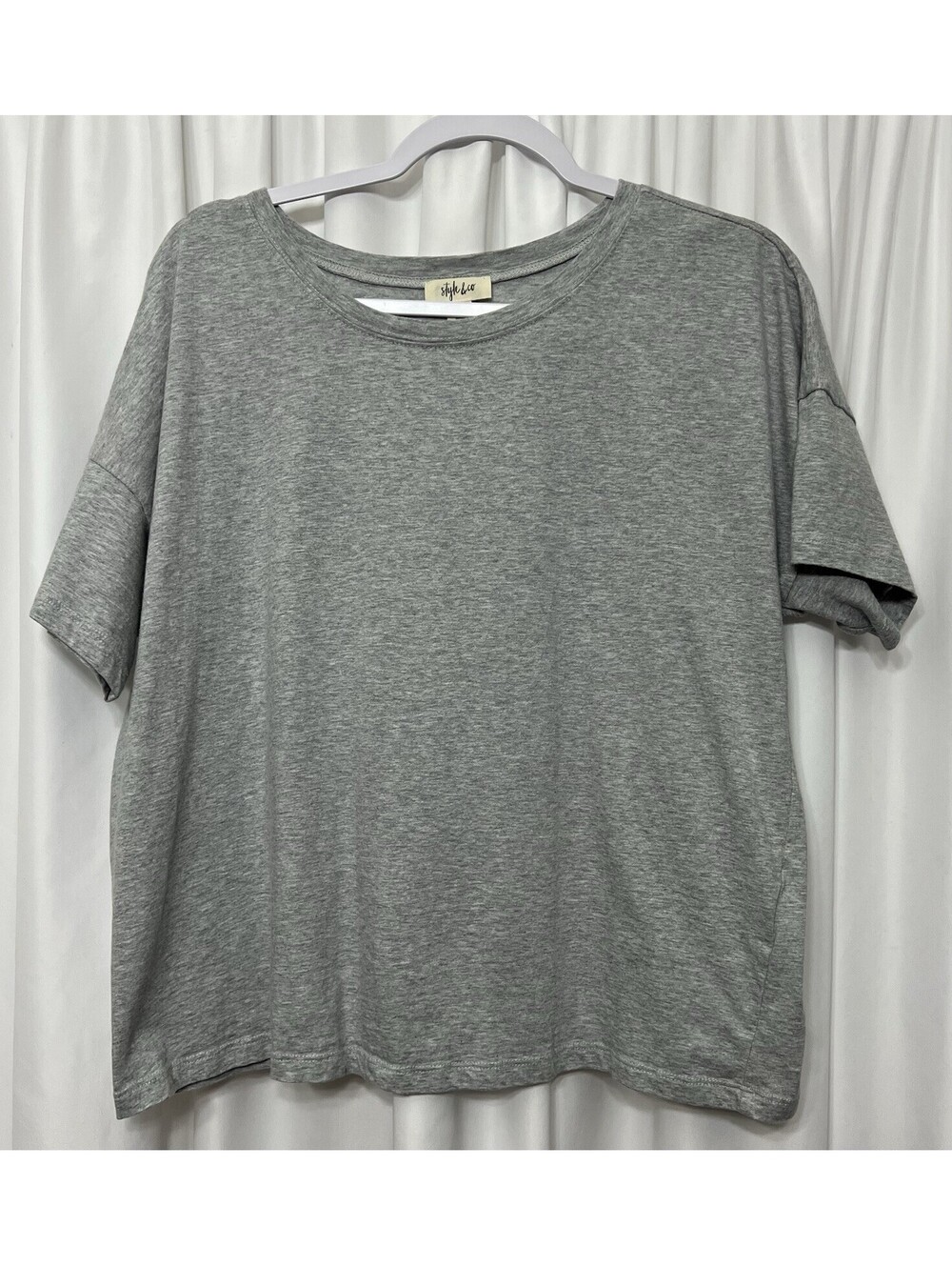 Style & Co Women’s Heather Gray Tee XL